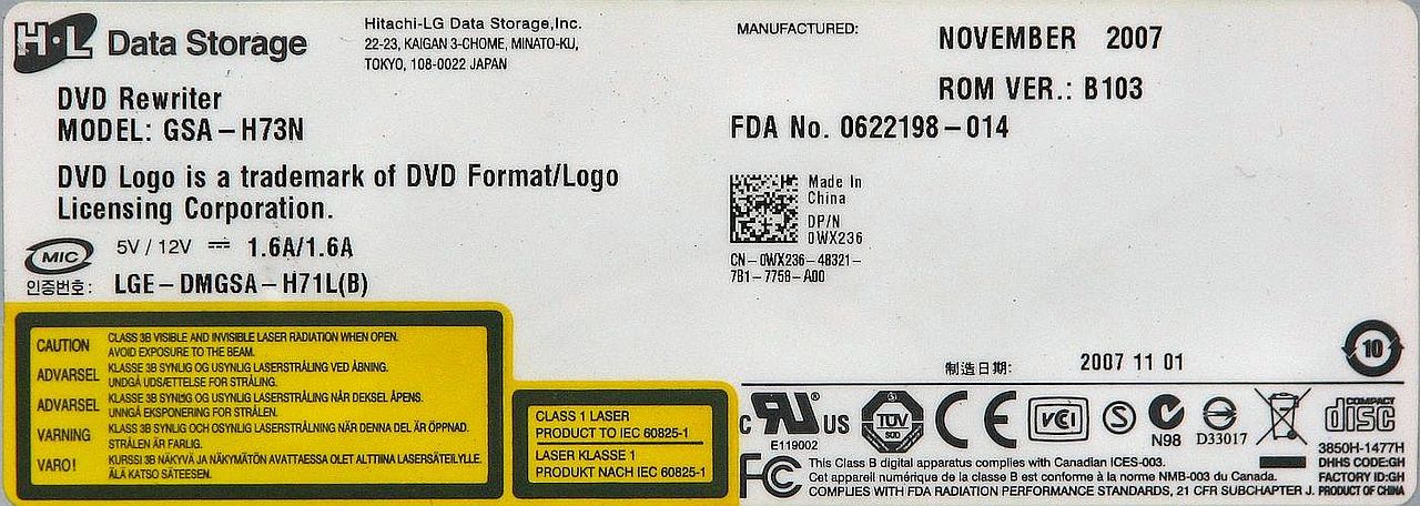 LG GSA-H73N 2008r.