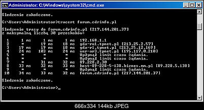 Forum znowu muli?-tracert-forum.cdrinfo.pl.jpg