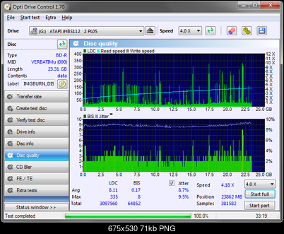 Pioneer BDR-209\S09 BD-R x16-ihbs112_2_pl05_bd-r_verbatimu_-000-_disc_quality_24-wrzesnia-2017_23-05.png