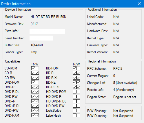 LG  BU40N \ BU50N Ultra HD Blu-ray-device-info.png