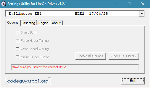 LiteOn EB1 4K/Ultra HD Blu-ray Writer-settings.png