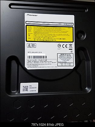 Pioneer BDR-S12J-BK / BDR-S12J-X  / BDR-212 Ultra HD Blu-ray-drive-label.jpg