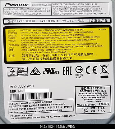 Pioneer BDR-S12J-BK / BDR-S12J-X  / BDR-212 Ultra HD Blu-ray-label.jpg