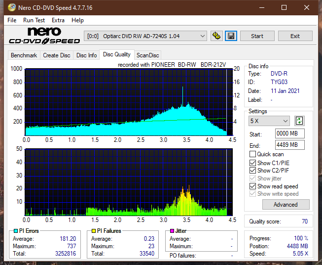 Pioneer BDR-212V - Vinpower / Pioneer-dq_16x_ad-7240s.png