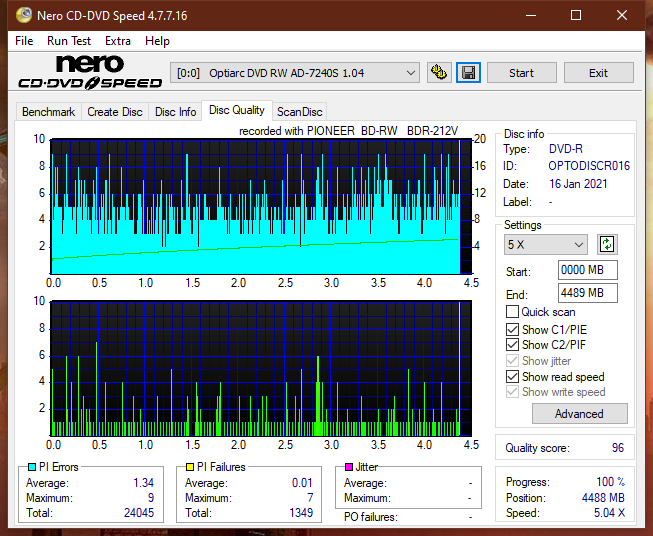 Pioneer BDR-212V - Vinpower / Pioneer-dq_16x_ad-7240s.png