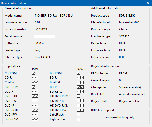 Pioneer BDR-213 / S13-device-info.png