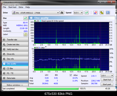 Pioneer BDR-209\S09 BD-R x16-disc_quality_04-marca-2014-liteon.png