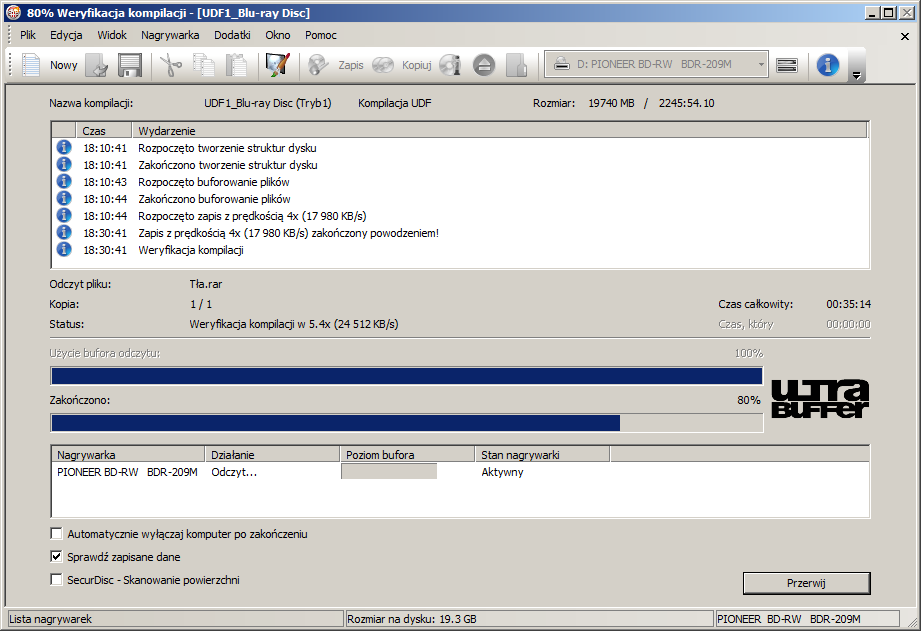 Pioneer BDR-209\S09 BD-R x16-weryf.png