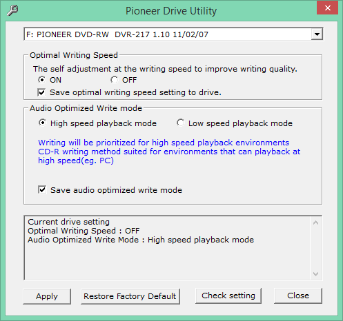 Audio Optimized Write  - Pioneer DVD Drive-2016-08-11_10-09-42.png
