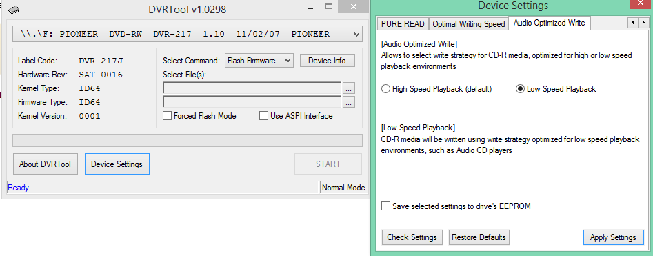 Audio Optimized Write  - Pioneer DVD Drive-2016-11-16_06-01-25.png