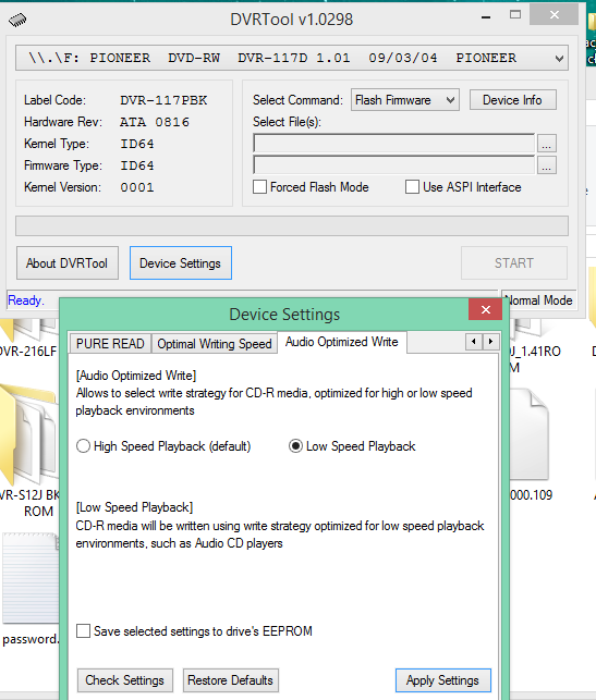 Audio Optimized Write  - Pioneer DVD Drive-2017-01-23_07-12-03.png