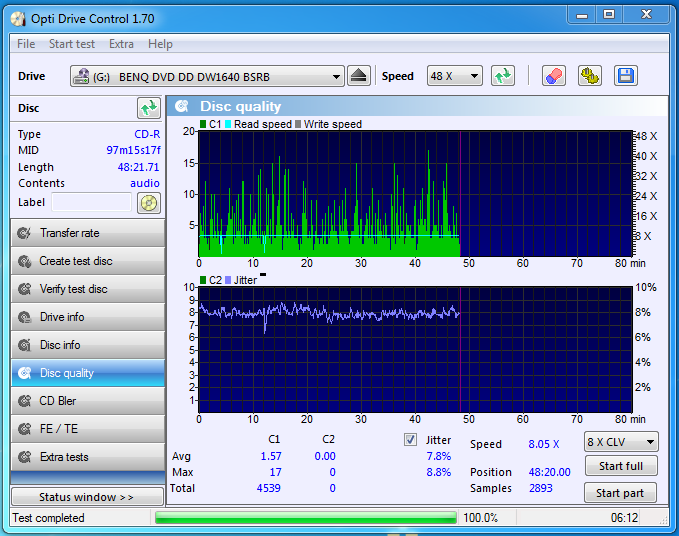 Audio Optimized Write  - Pioneer DVD Drive-20-04-2017-22-00-4x-pioneer-dvr-217jbk-1.10-benq1640.png