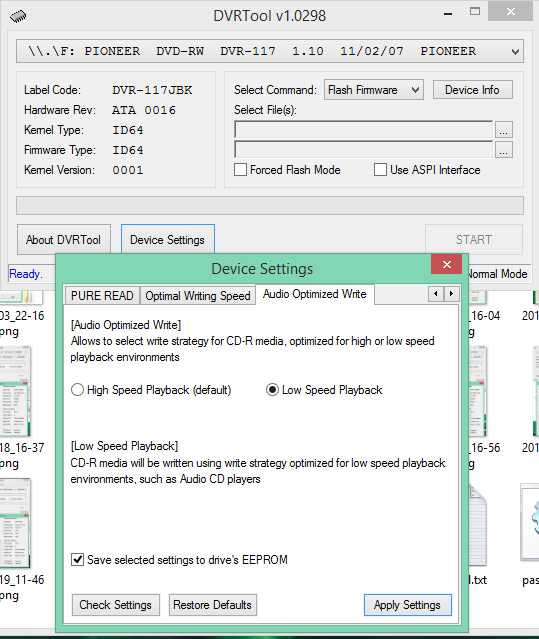 Audio Optimized Write  - Pioneer DVD Drive-2017-05-29_06-18-45.png