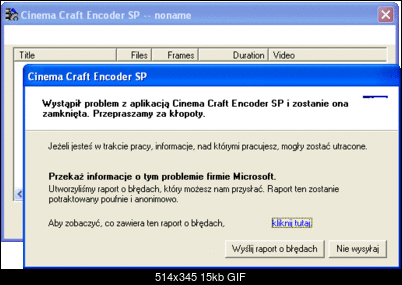 DivX na DVD: Problem z CCE 2.50-blad_cce.gif