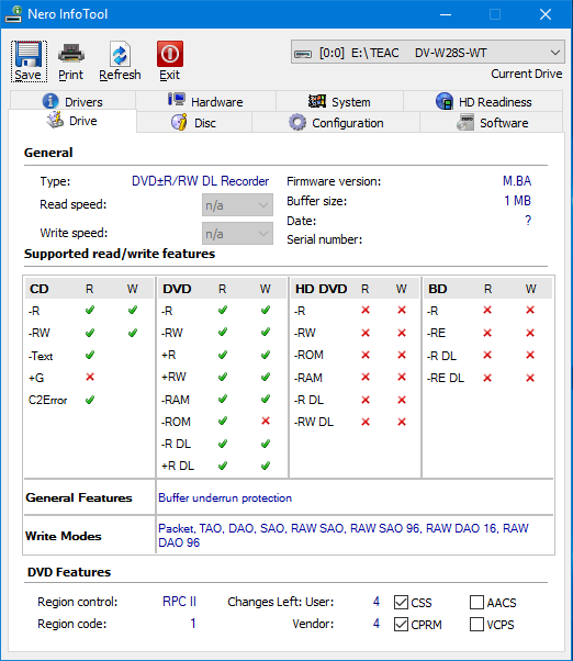 Teac DV-W28S-VS/WT-infotool.png