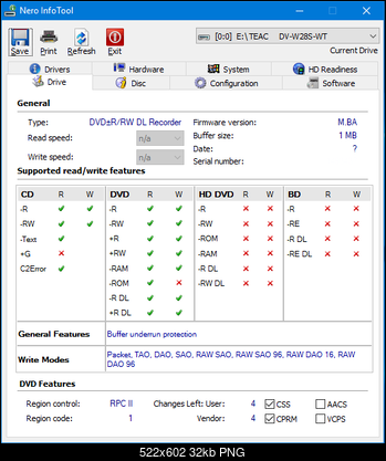 Teac DV-W28S-VS/WT-infotool.png
