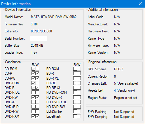 Panasonic SW-9582C 2003r-device-info.png