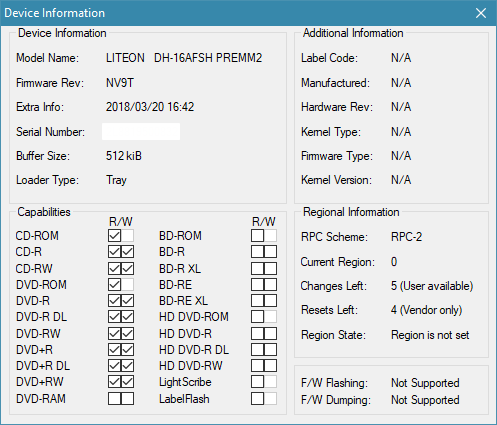 Lite-On Premium DH-16AFSH PREMM2-device-info.png