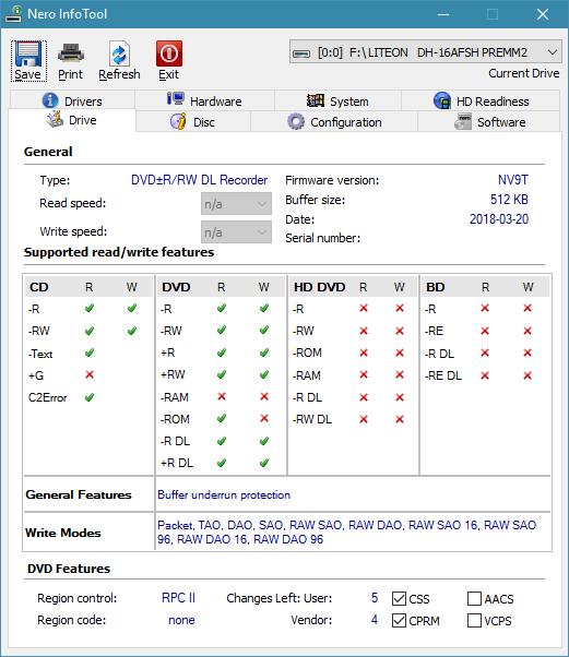 Lite-On Premium DH-16AFSH PREMM2-infotool.png