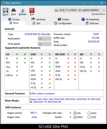 Lite-On Premium DH-16AFSH PREMM2-infotool.png