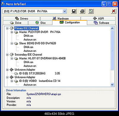 Benq 1620, LG GSA 4040B i PLextor PX 716A-konfiguracja-infotool.jpg