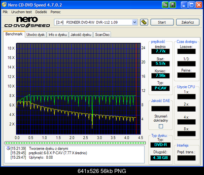 Pioneer DVR-112\-212\-A12 \-S12-zapis-verbatim-rx16-8x-pioneer-112-1.09.png