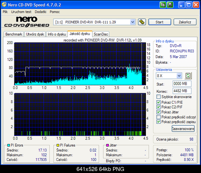 Pioneer DVR-112\-212\-A12 \-S12-nero-cd-dvd-speed-ricoh-rx16-8x-pioneer-112l-1.09.png