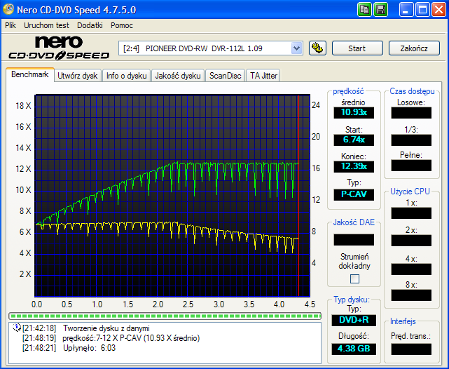 Pioneer DVR-112\-212\-A12 \-S12-zapis-verbatim-rx16-12x-pioneer-112-a12j-1.09.png