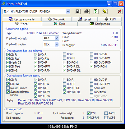 Plextor DVD+/-RW PX-800A-nero-infotool.png