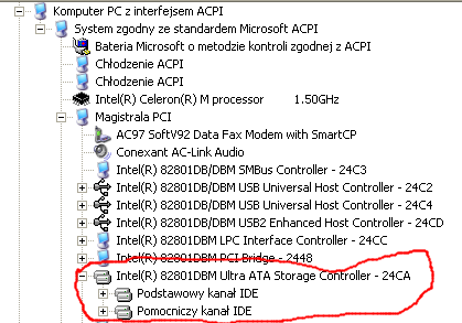 Dziwny problem - PIoneer dvr 112D a WinXP-ide.png