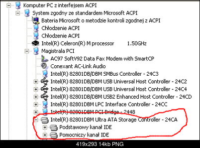 Dziwny problem - PIoneer dvr 112D a WinXP-ide.png