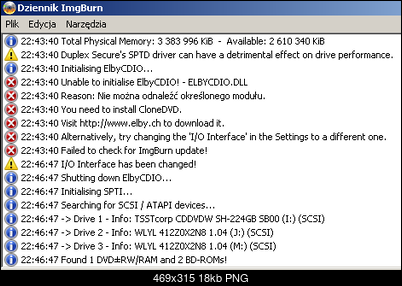 Samsung sh-224gb nie widzi nagranych przez siebie DVD DL-imgburn_dziennik-2.png