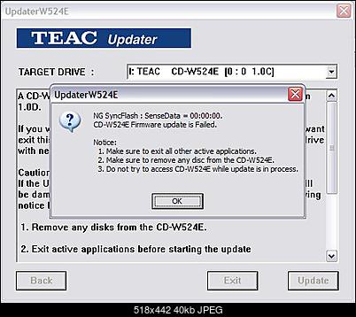 Nagrywarka Teac CD - W524E-error.jpg