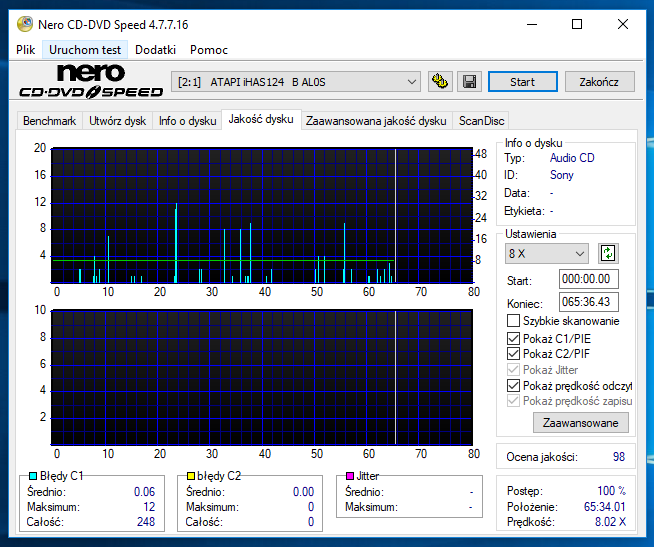 Sony CD-R Supremas x48 700 MB MID: 97m24s16f-10-02-2018-11-00-8x-plextor-px-760sa-1.07-scan1.png