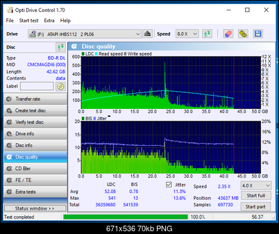 HP BD-R DL 50GB 6x Printable MID: CMCMAG-DI6-000-02-06-2018-14-00-2x-pioneer-bd-rw-bdr-s09xlt-1.50-scan1.png