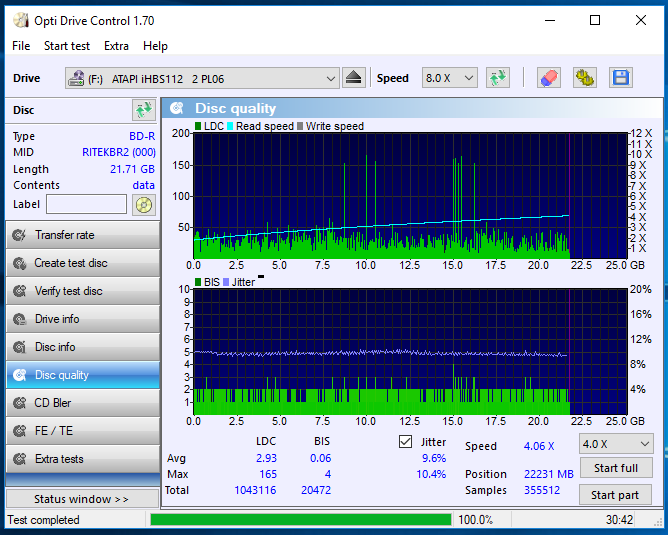 Traxdata BD-R 25GB 4x printable mat RITEK-BR2-000-05-09-2018-09-00-2x-pioneer-bd-rw-bdr-s09xlt-1.50-scan1.png