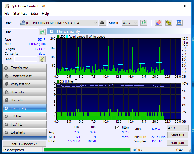 Traxdata BD-R 25GB 4x printable mat RITEK-BR2-000-05-09-2018-09-00-2x-pioneer-bd-rw-bdr-s09xlt-1.50-scan2.png