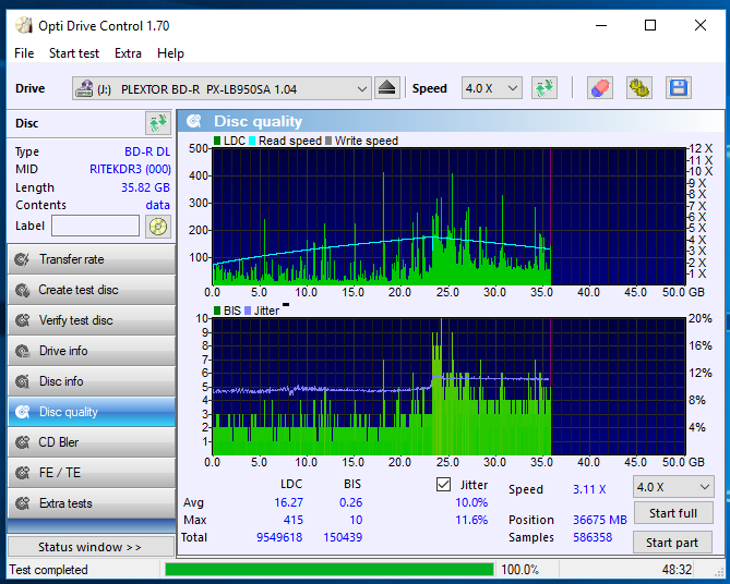 Optical Quantum BD-R DL 50GB x6 RITEK-DR3-000-19-09-2018-10-00-4x-pioneer-bd-rw-bdr-s09xlt-1.50-scan2.png