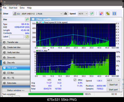 Verbatim BD-R DL 50GB x6 Printable MID: VERBATIMf-disc_quality_03-listopada-2018.png