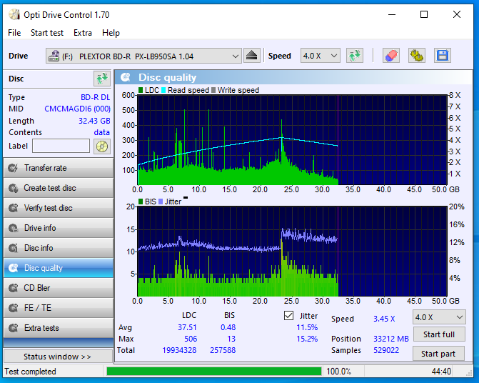 HP BD-R DL 50GB 6x Printable MID: CMCMAG-DI6-000-03-01-2021-12-00-2x-pioneer-bd-rw-bdr-212dbk-1.00-scan2.png