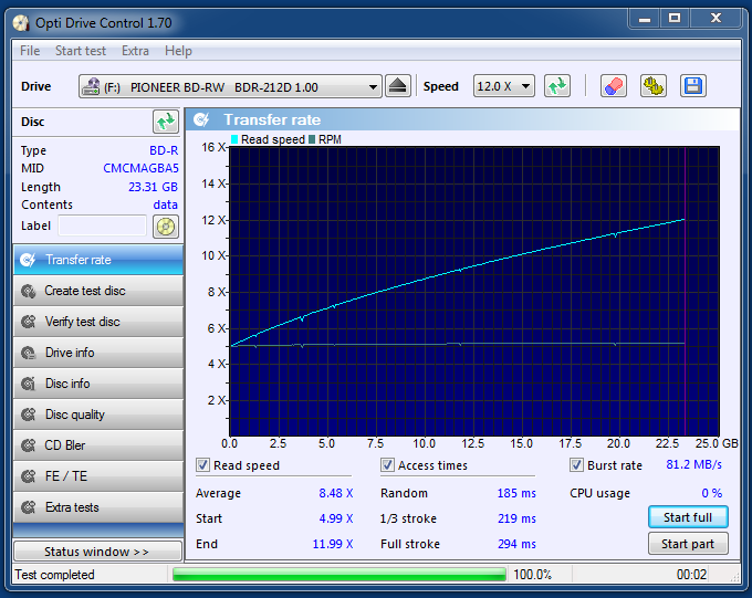 Verbatim BD-R 25GB 6x Printable matt MID: CMCMAG-BA5-000-16-01-2021-21-30-2x-pioneer-bd-rw-bdr-212dbk-1.00-read.png