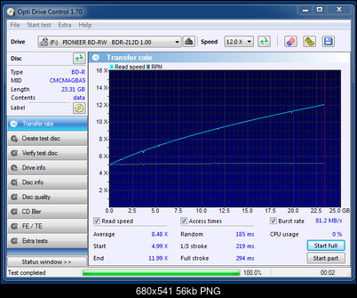 Verbatim BD-R 25GB 6x Printable matt MID: CMCMAG-BA5-000-16-01-2021-21-30-2x-pioneer-bd-rw-bdr-212dbk-1.00-read.png