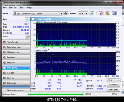 INFOMEDIA BD-R 25GB x6 MID:INFOMER40 Made in Tajwan-disc_quality_20-lipca-2015.png
