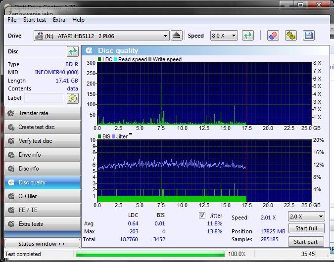 INFOMEDIA BD-R 25GB x6 MID:INFOMER40 Made in Tajwan-disc_quality_24-lipca-2015.png