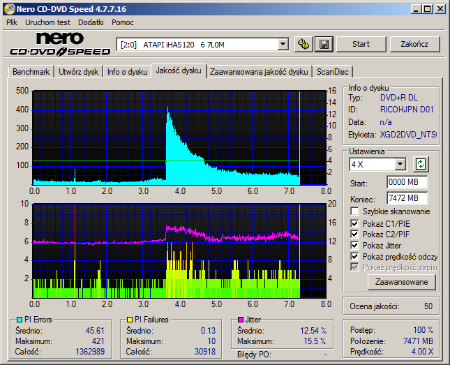 Omega DVD+R DL 8,5 GB x8 Printable MID: RICOHJPN-D01-67-atapi___ihas120___6_7l0m_17-july-2016_12_58.png