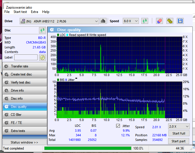 Omega Freestyle BD-R 25GB 6x printable mat CMCMAG-BA5-000-disc_quality_30-sierpnia-2016.png