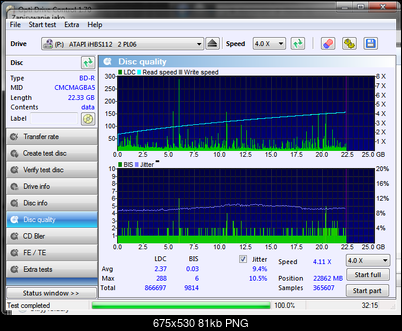 Omega Freestyle BD-R 25GB 6x printable mat CMCMAG-BA5-000-disc_quality_15-kwietnia-2017.png