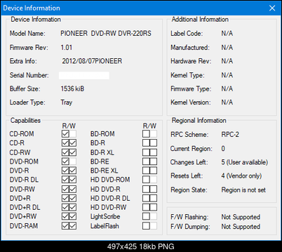 DVRTool v1.0 - firmware flashing utility for Pioneer DVR/BDR drives-device-info.png