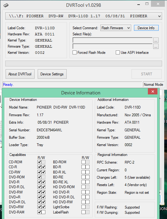 DVRTool v1.0 - firmware flashing utility for Pioneer DVR/BDR drives-2017-08-22_07-53-08.png