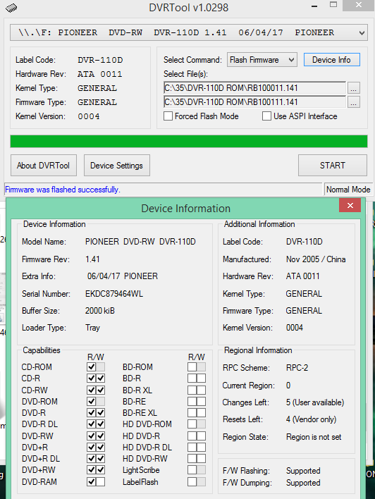 DVRTool v1.0 - firmware flashing utility for Pioneer DVR/BDR drives-2017-08-22_07-55-17.png